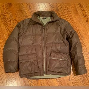 VINTAGE MENS DIESEL REAL DOWN WINTER JACKET WITH REMOVABLE SNAP ON HOOD
